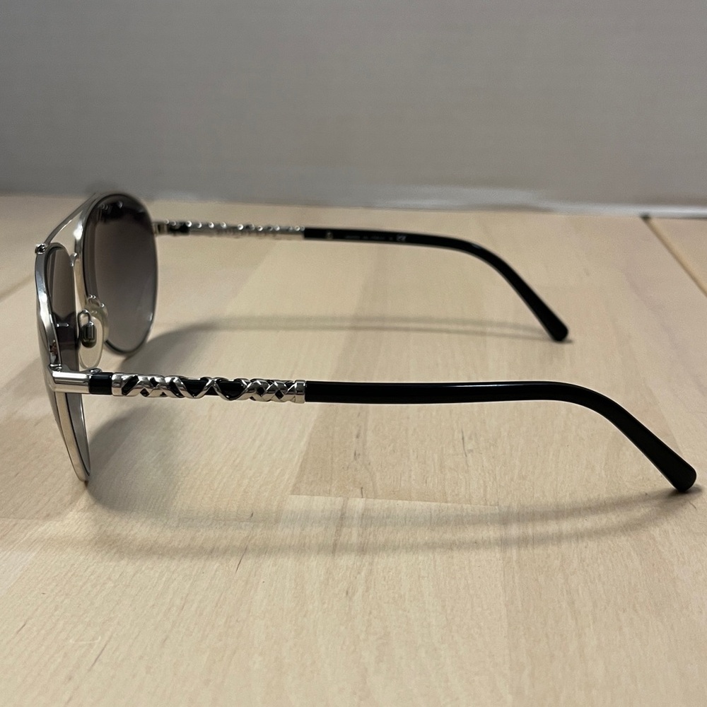 Burberry 3089 Silver & Black Aviator Sunglasses FRAMES ONLY - Picture 3 of 16